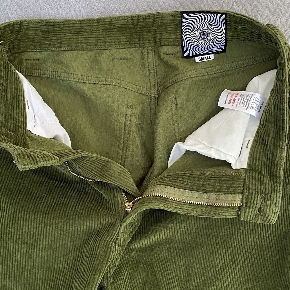 Spitfire Wheels Bighead Corduroy Pants Mens Sz Small 31 X 28 Olive Green - Picture 8 of 13